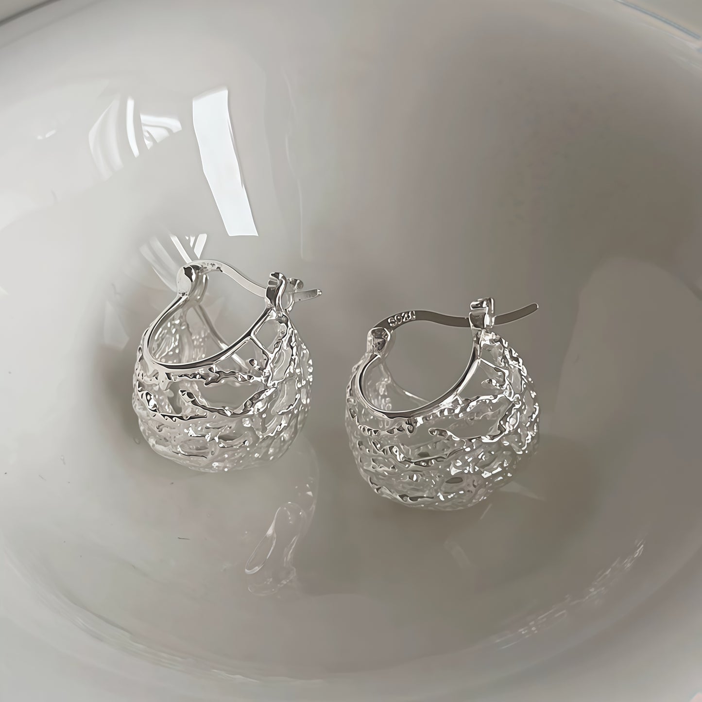 Whispering Vines Hoop Earrings