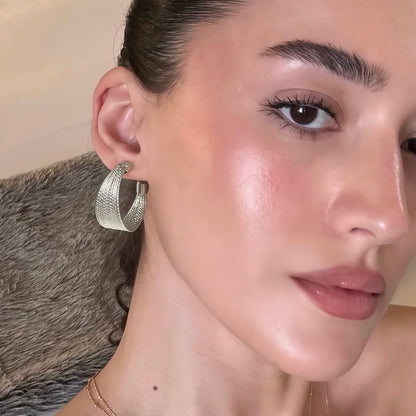 Silken Threads Hoop Earrings